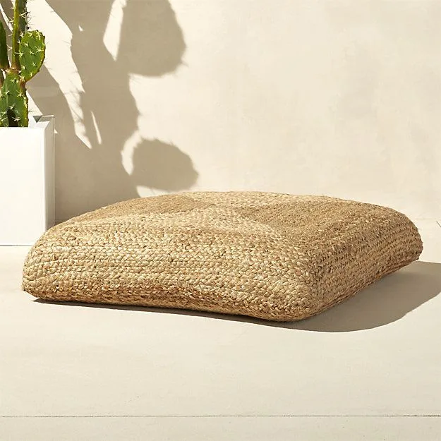 Natural Rectangular Floor Cushion