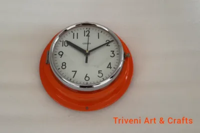 Citizen Orange Round Wall Clock