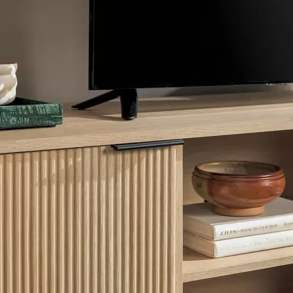 Modern Coastal Oak Media Console