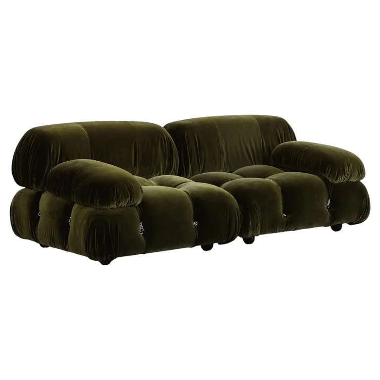 Camaleonda Green Velvet Modular Sofa