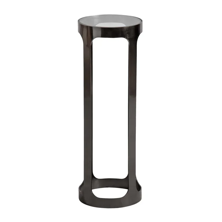 Dahl Modern Round Glass Side Table