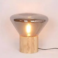 Muffins Table Lamp – Timeless Glass & Wood Lighting for Your Home