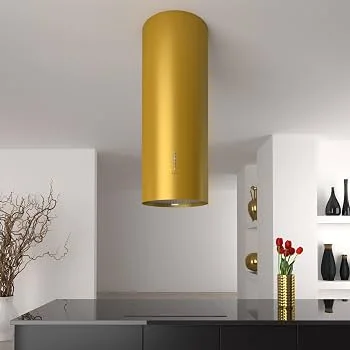 Jupiter Gold Gold Cylindrical Range Hood