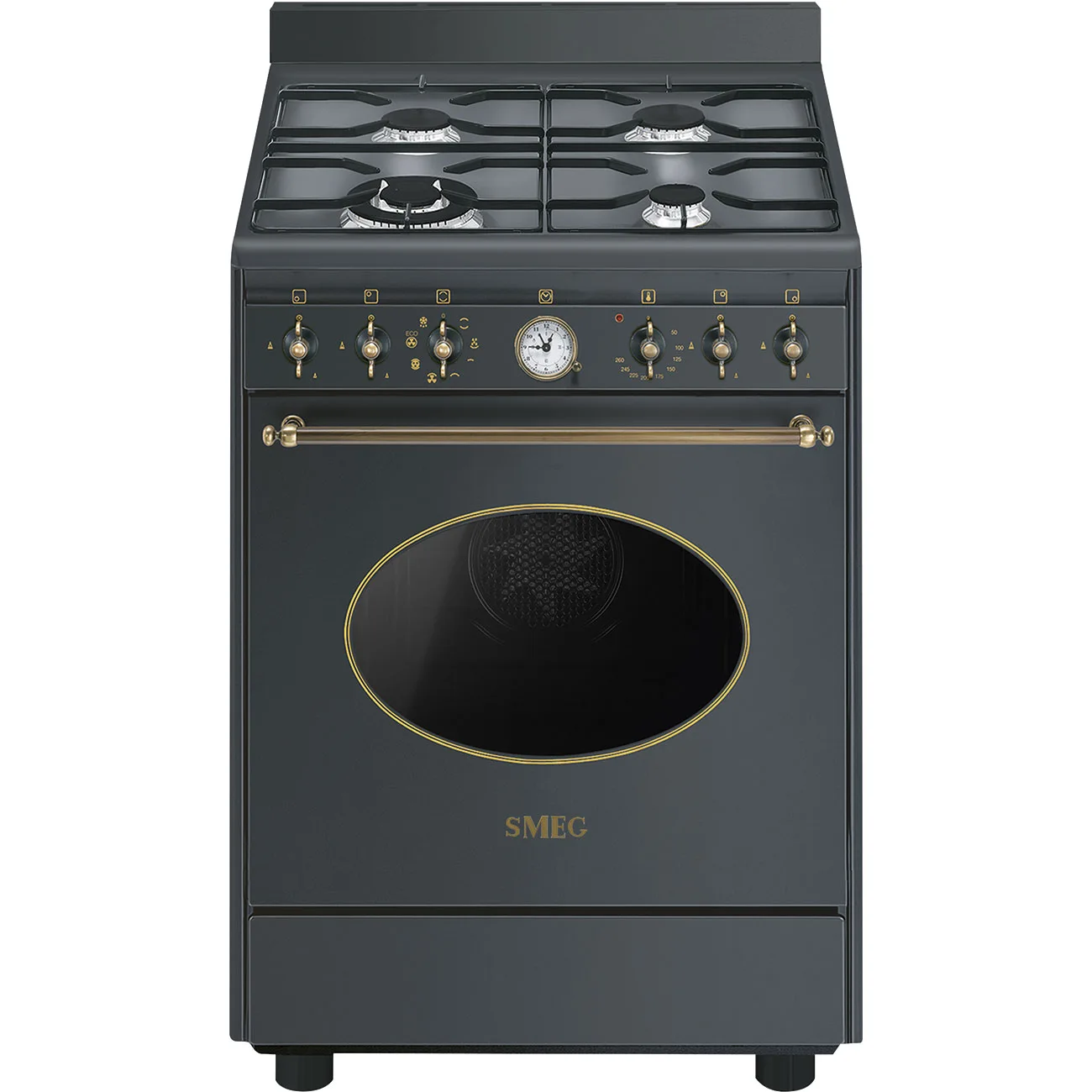 Matte Black Gas Range