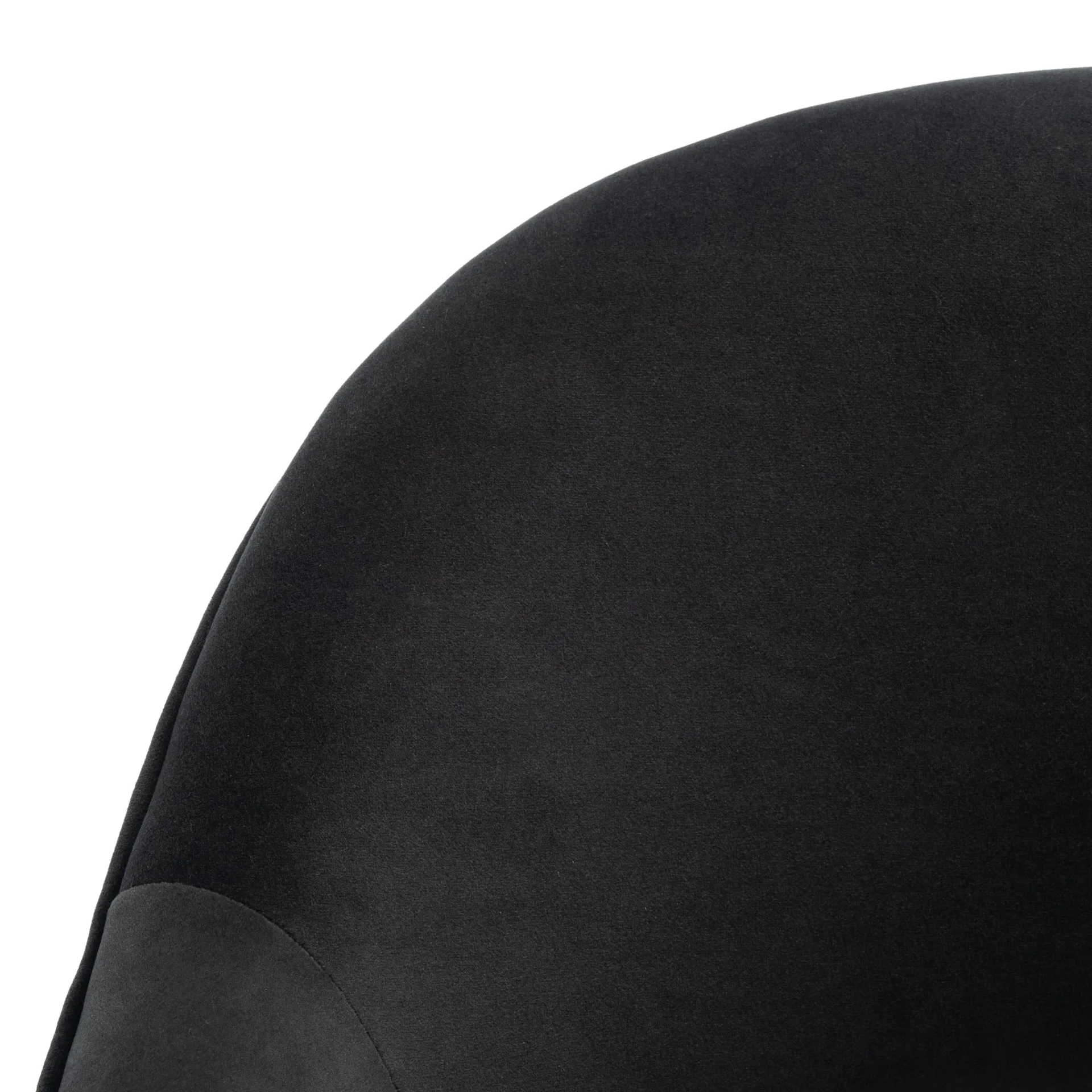 Dublyn Black Velvet Upholstered Dining Chair