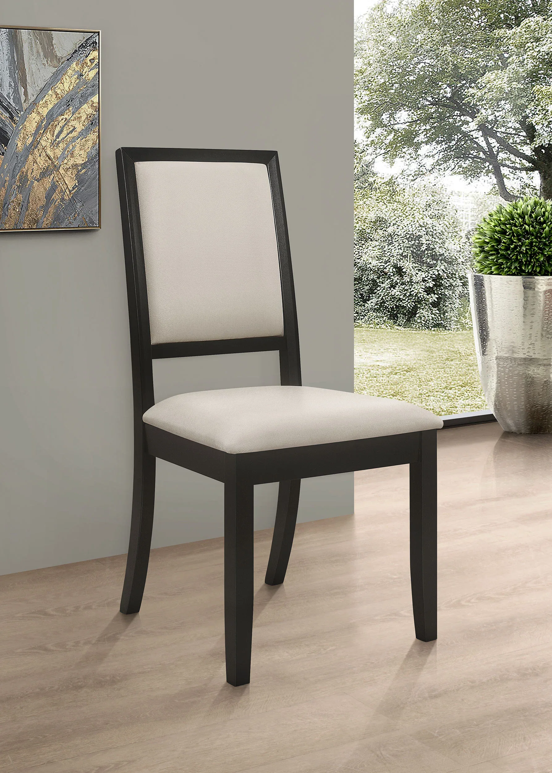 Upholstered Wood Dining Chair