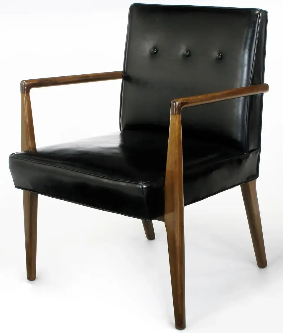 Mid-Century Modern Leather Armchair