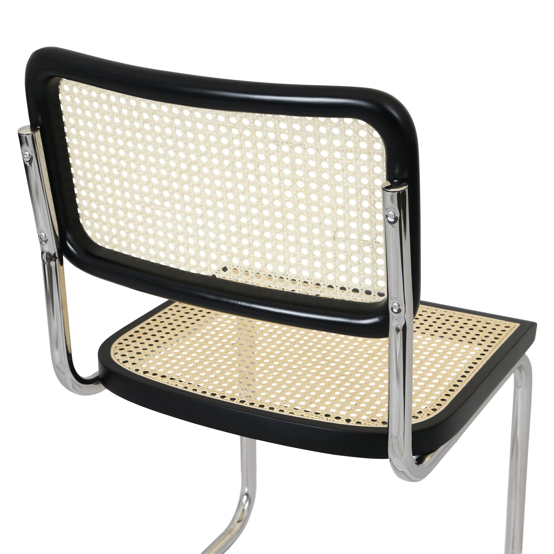 Cesca Black and Chrome Cantilever Dining Chair