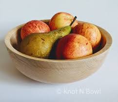 Handturned Ash Round Natural Wood Decorative Bowl