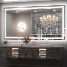Modern Rectangular Backlit Bathroom Mirror