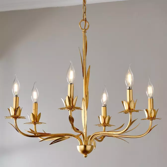 Fiabesco Gold Botanical Chandelier