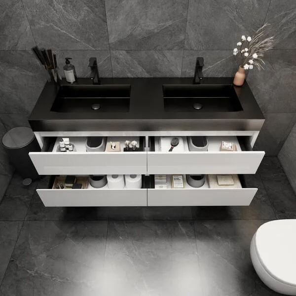 MIA Modern Double Bathroom Vanity