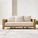 Bali Natural Teak Outdoor Loveseat