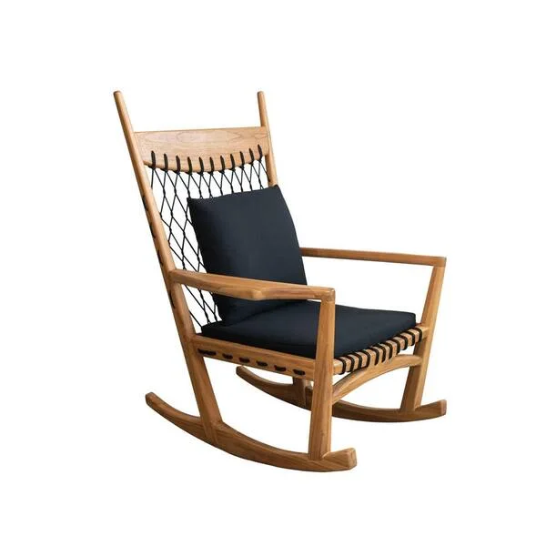 Natural Wood Rocking Chair