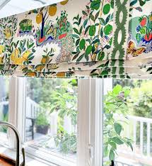Schumacher Citrus Garden Roman Shade