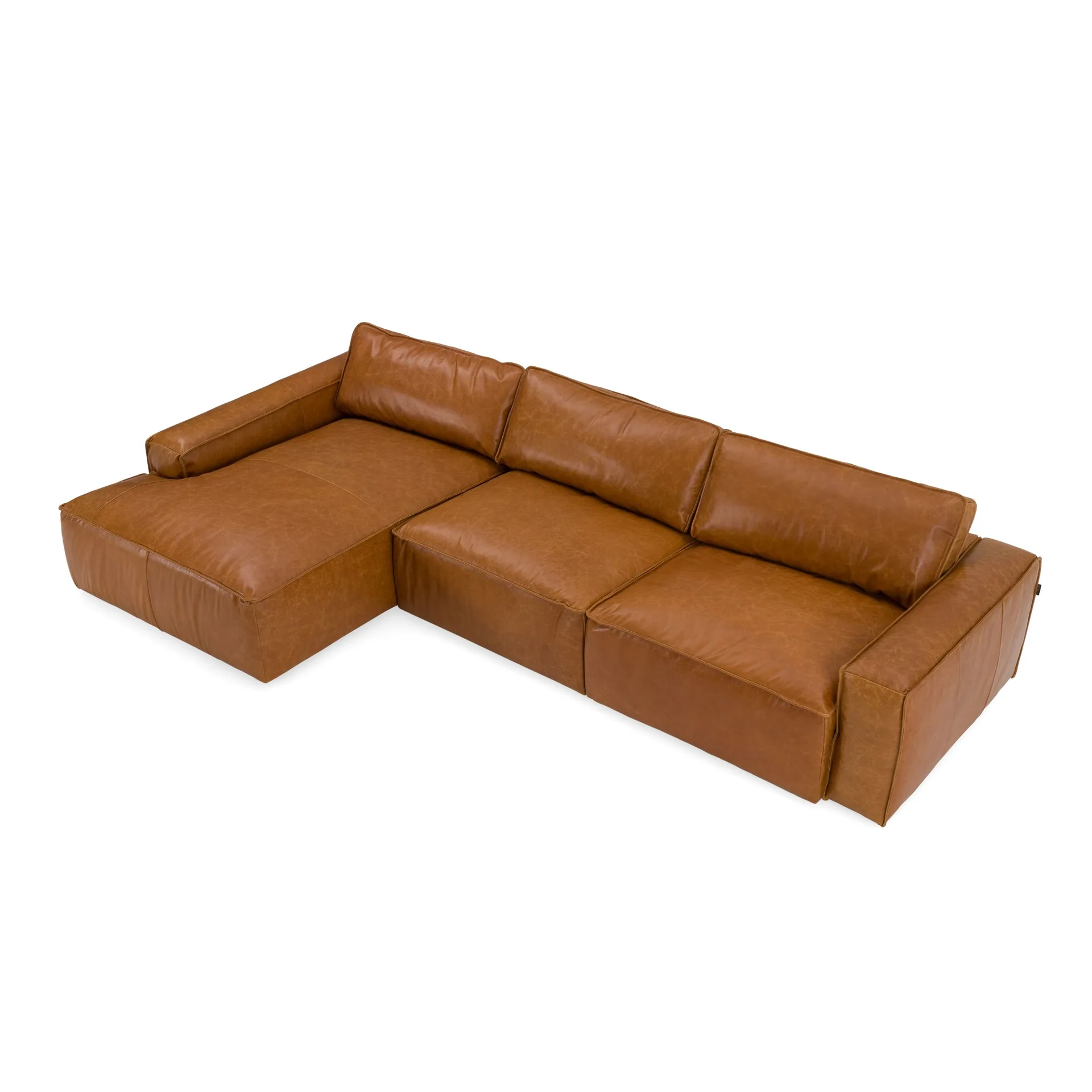 Cambria Modern Leather Sectional Sofa