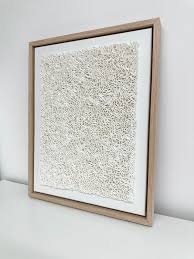 Textured Square Framed Wall Art