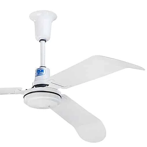 White Metal Ceiling Fan