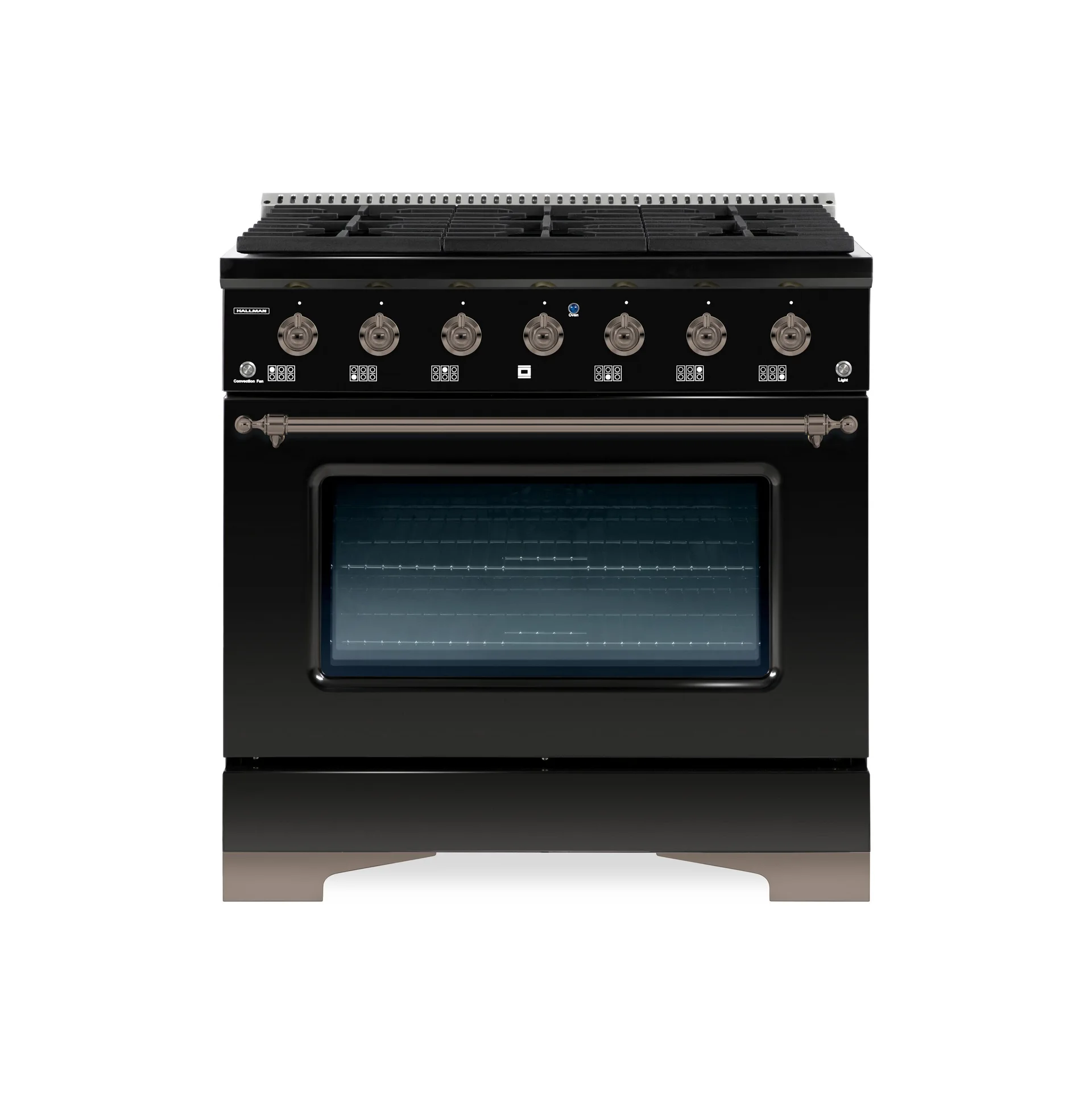 Hallman Glossy Black Kitchen Range