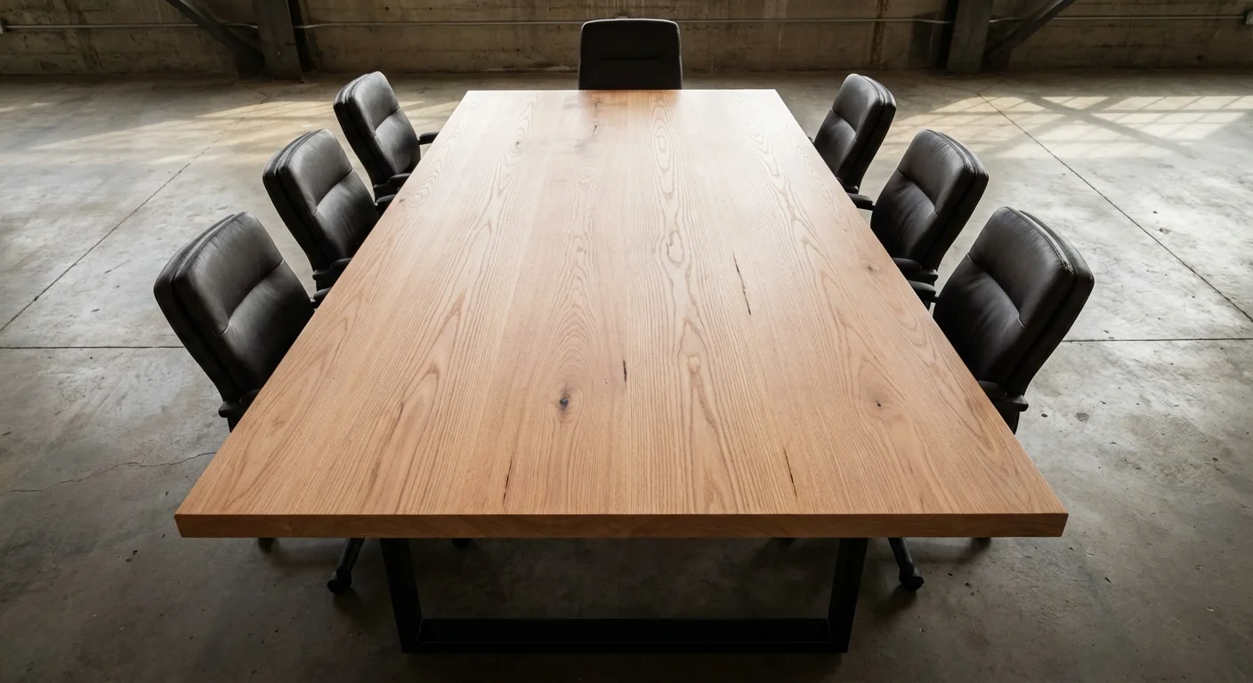 Modern Rectangular Oak Dining Table