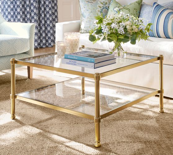 Everson Square Glass Coffee Table
