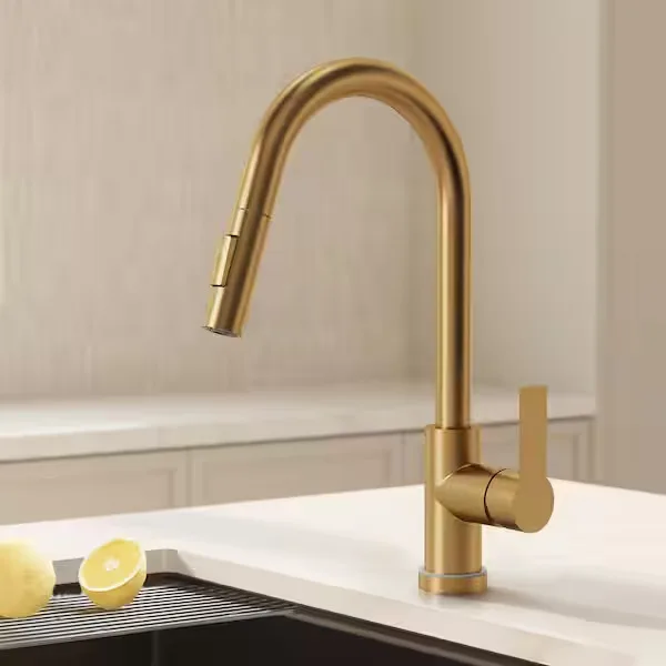 Brushed Gold Kitchen Faucet