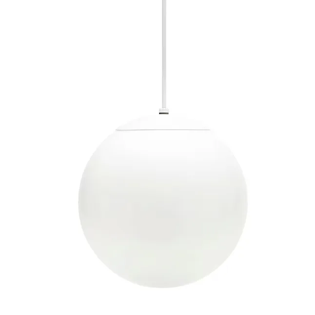 White Glass Globe Pendant Light