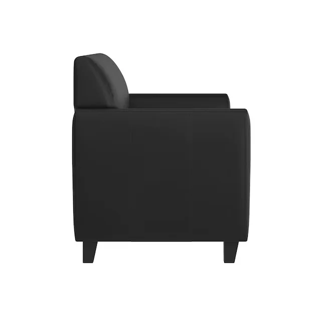 HERCULES Diplomat Black Leather Sofa