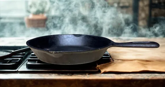 Vintage Round Cast Iron Skillet