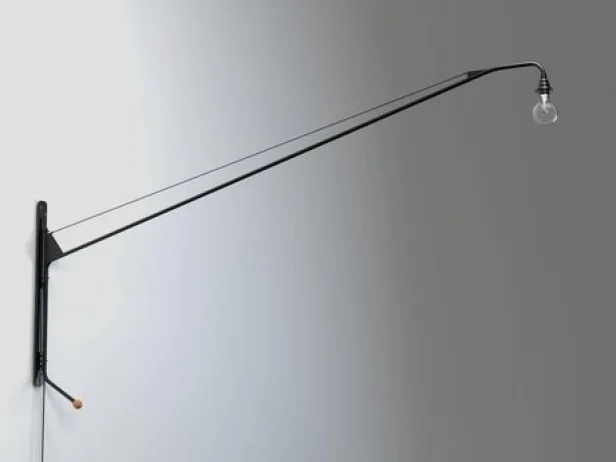 Potence Matte Black Swing Arm Wall Lamp