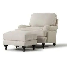 Cream Upholstered English Armchair