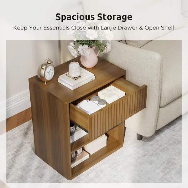 Wood Nightstand