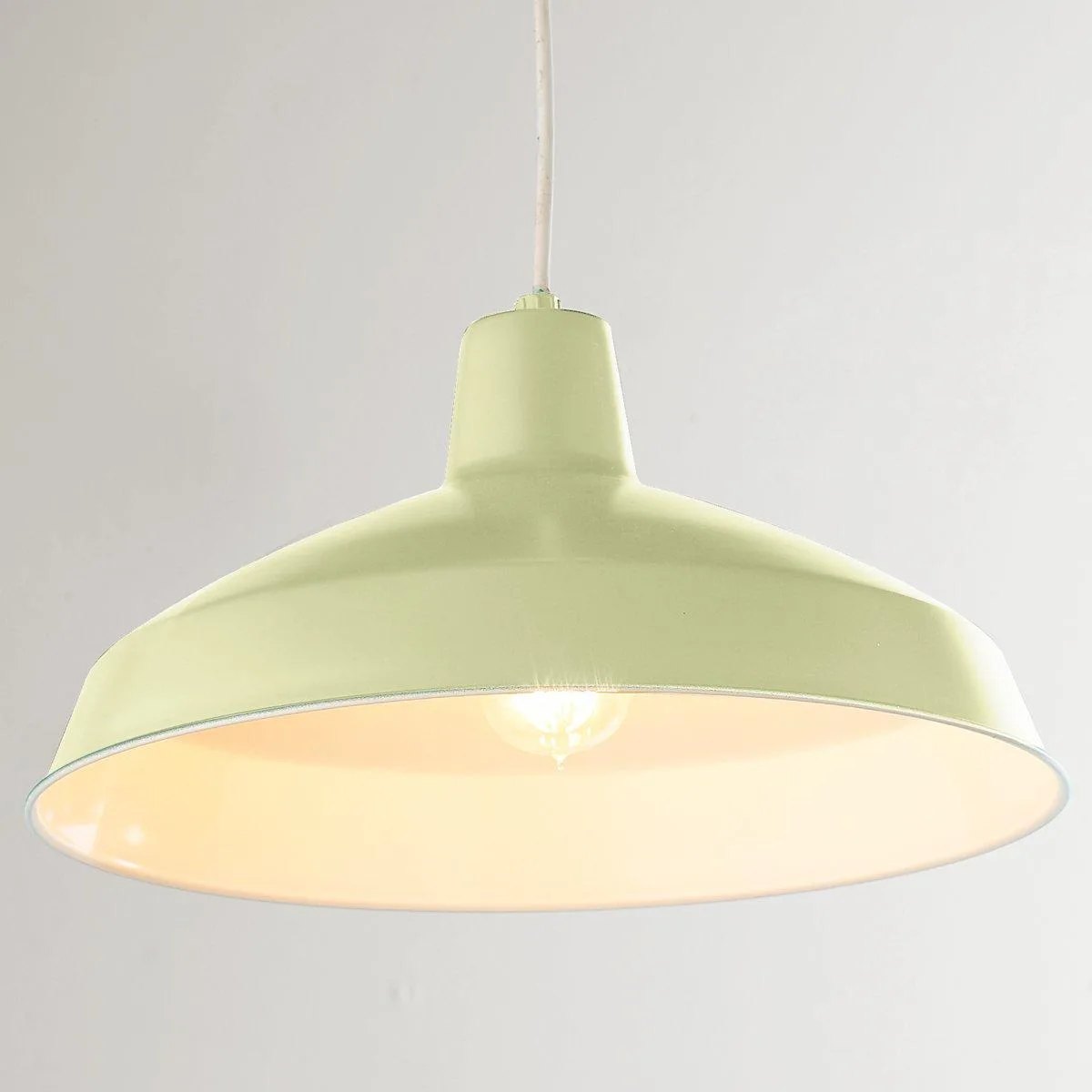 Green Metal Pendant Light