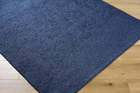 Breena Navy Textured Area Rug