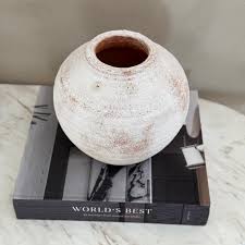 Round Textured Ceramic Vase
