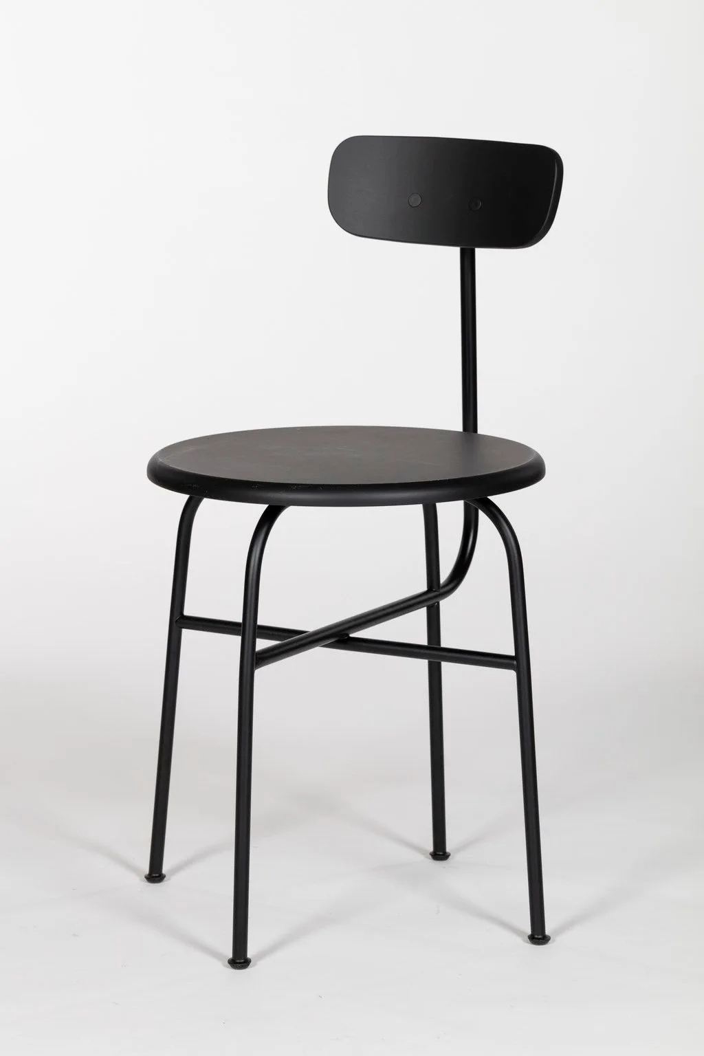 Afteroom Minimalist Black Metal Dining Chair
