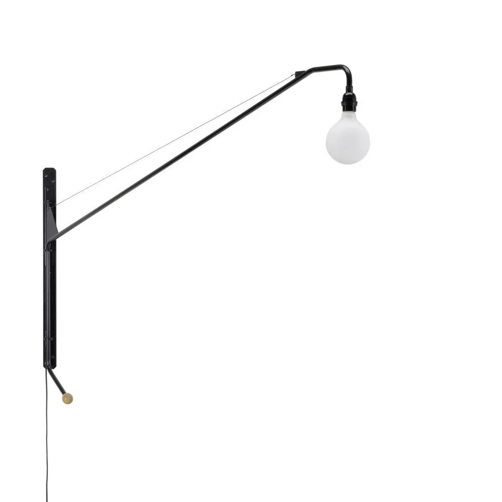 Potence Matte Black Swing Arm Wall Lamp