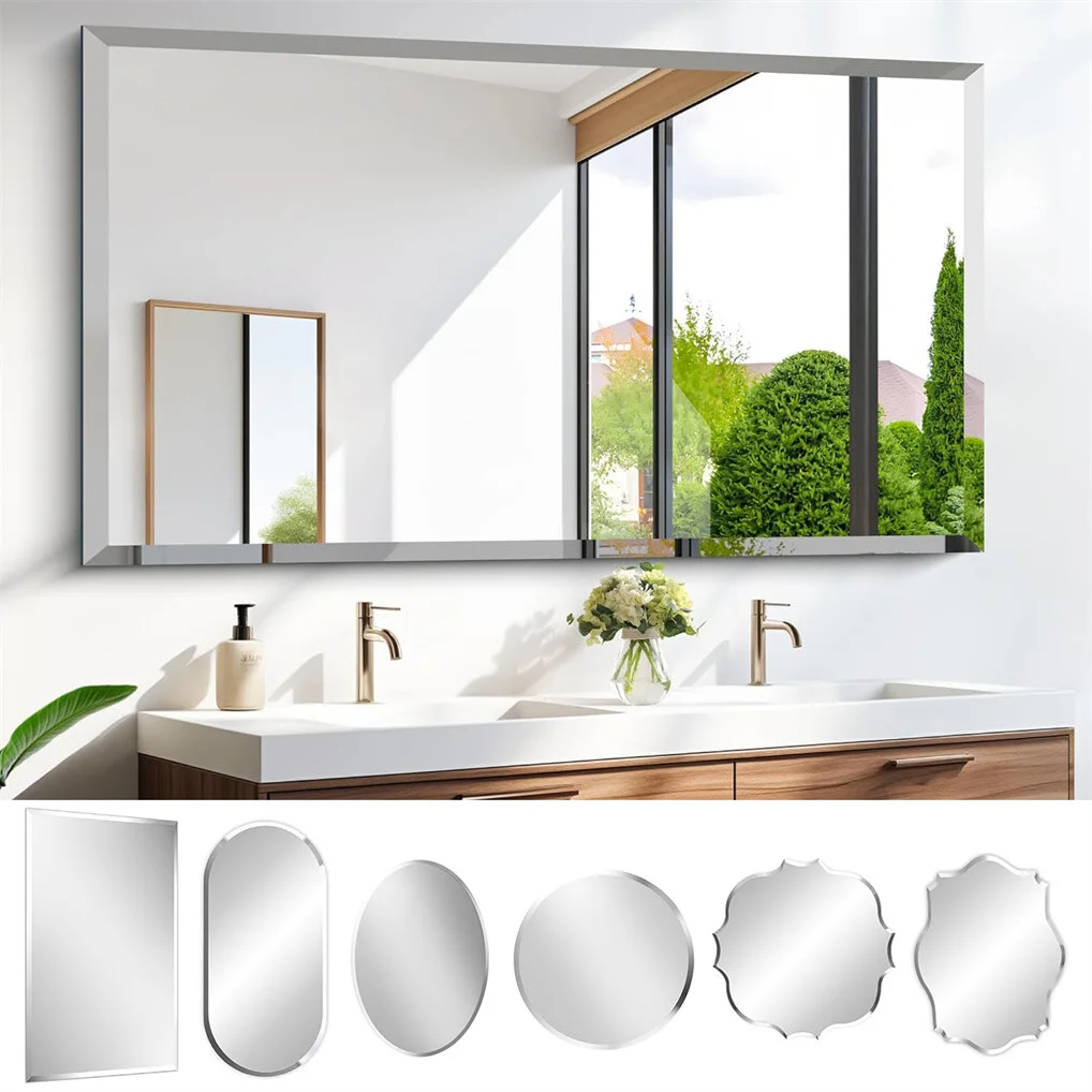 Rectangular Beveled Wall Mirror