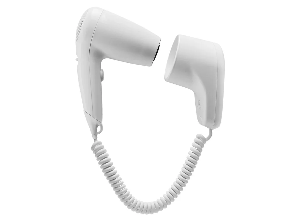 White Wall Mounted Hair Dryer