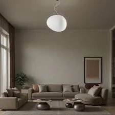Gregg Organic White Glass Pendant Light