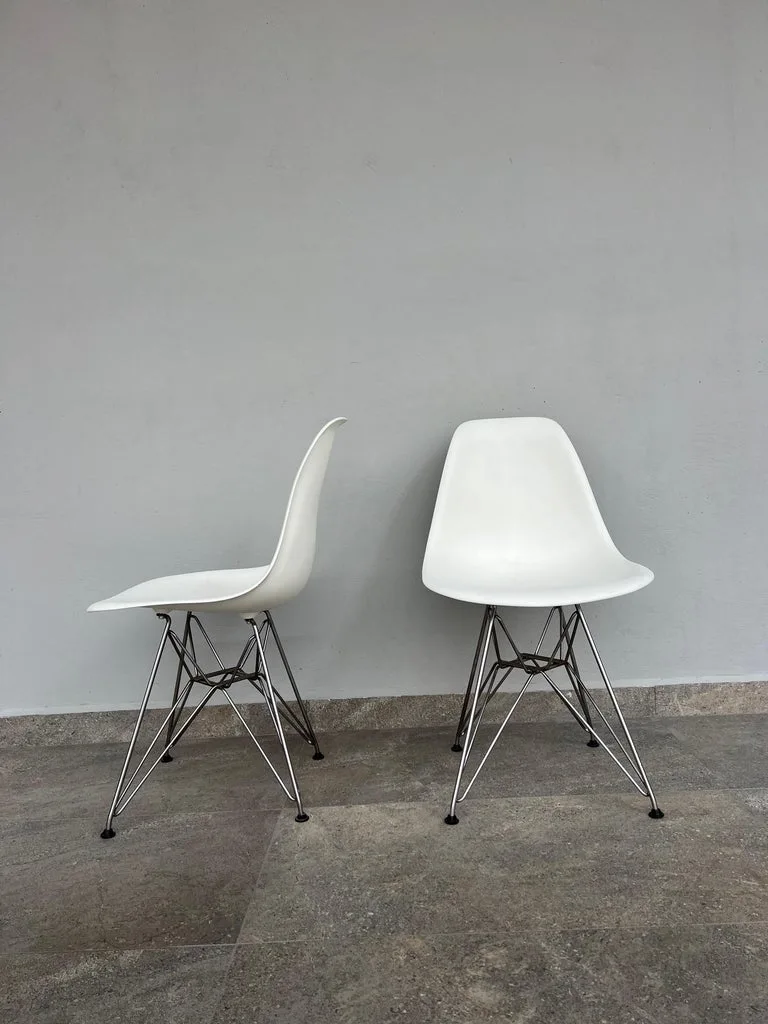 Eames White Molded Shell Chair