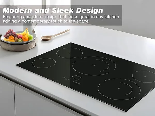Black Ceramic Induction Cooktop