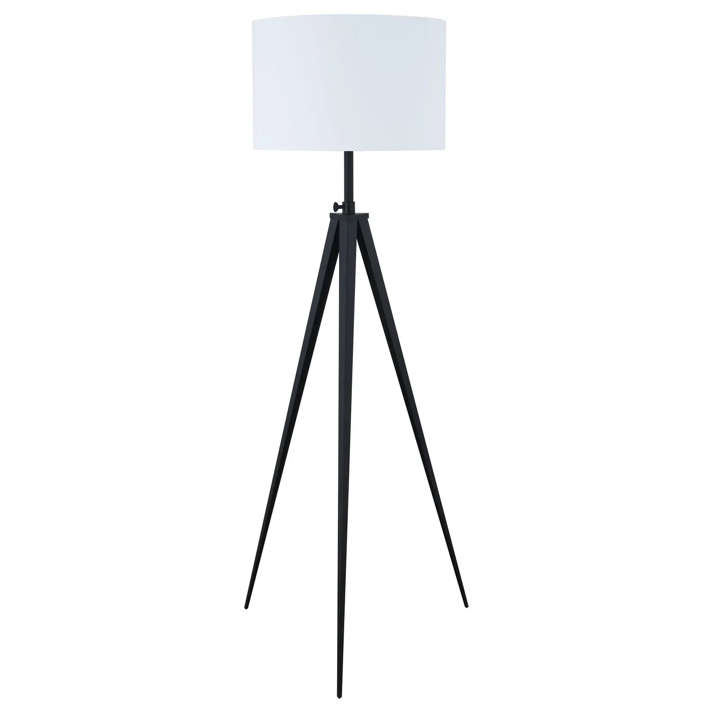 Harrington Matte Black Metal Tripod Floor Lamp