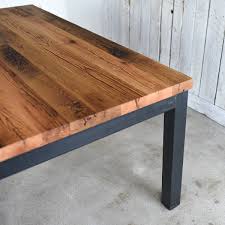 Rectangular Dining Table with Steel Frame