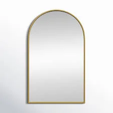 Sabine Gold Metal Arched Wall Mirror