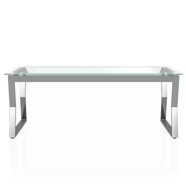 Harvoy Rectangular Chrome Glass Coffee Table