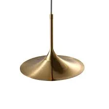 Roxy Trumpet Brushed Brass Metal Pendant Light