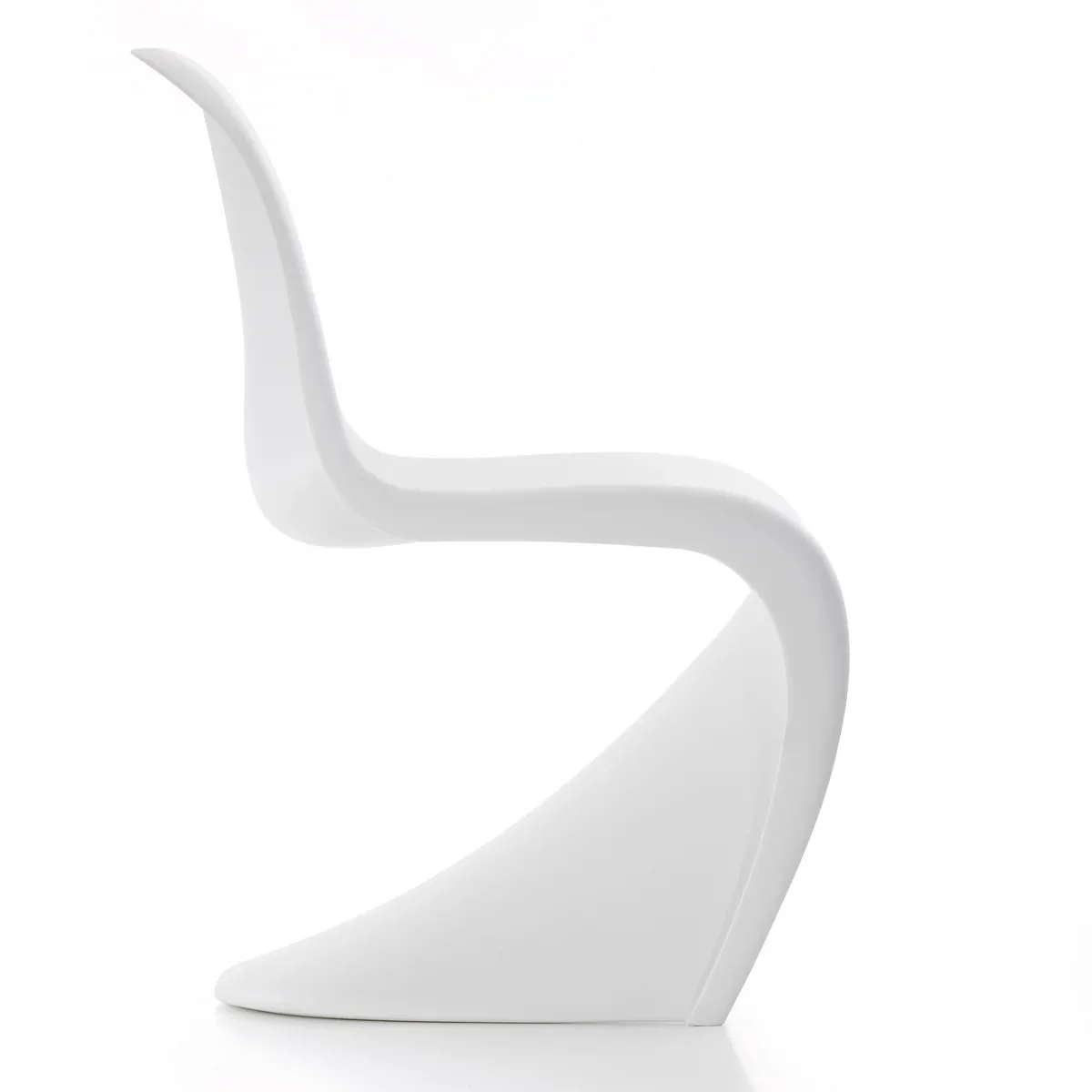 Vitra Panton Chair White Matte Cantilever Side Chair