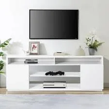 Minimalist White Media Console