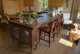 Rustic Wood Kitchen Island